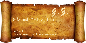 Gömöri Zilia névjegykártya